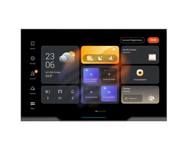 Akuvox Akubela HyPanel Supreme PHX1-ST smart home automation panel – supplied by ACS UK