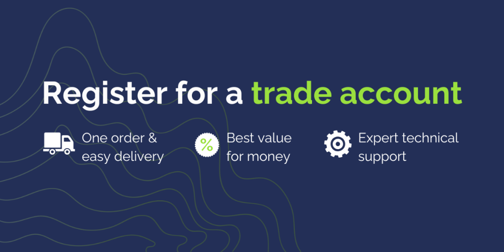register for a trade account banner mobile